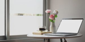 white round table beside glass window 3773397